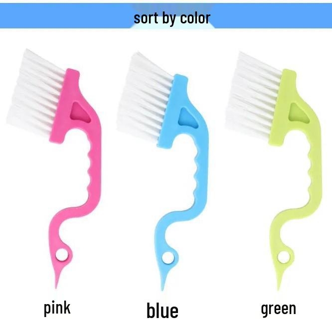 

Щетка для чистки оконных пазов и углов — компактный инструмент для дверей и окон синий