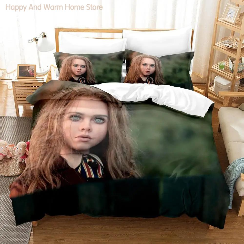 M3Gan Movie Bedding Set Single Twin Full Queen King Size Bed Set Aldult Bedroom Duvetcover Sets 3D Anime Bed Sheet Set