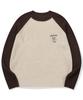 CPGN STUDIO Hoppy Raglan Block Knit Brown