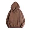 Unisex High-Neck Hooded Sweatshirt - Heavyweight, Casual, Loose-Fit Jacket for Spring, Autumn, Winter; Trendy Couples' Top for High Street Style
