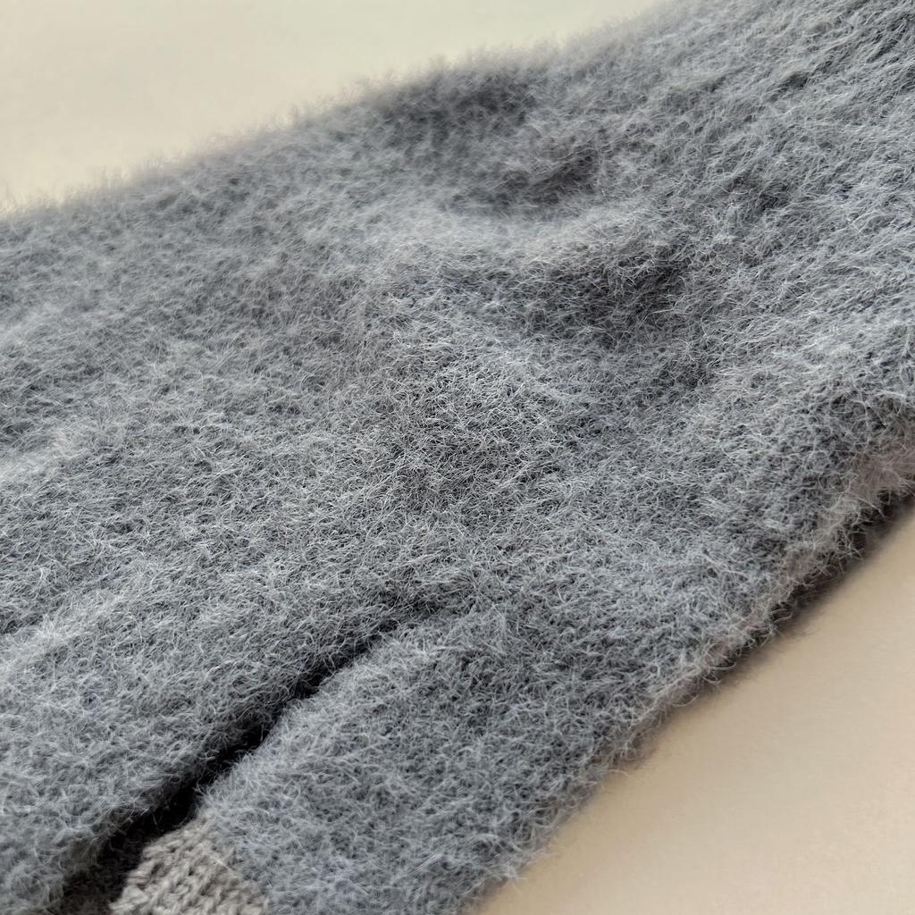 Autumn and Winter Men's Solid Color Knitted Gloves Winter Cycling Warm Men and Women Five Finger Touch Screen Knitted Gloves