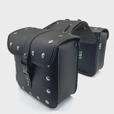 Universal Leather Waterproof Side Bag for Retro Yamaha GT150 Bigfoot 125 Motorcycle