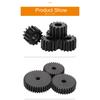 Spur Gear 1M-77T/78T/79T/80T/81T/82T/83T/84T/85T/86T Teeth Pitch 3.14 mm Total Height 10 mm Gear Wheel Carbon Steel Blackening