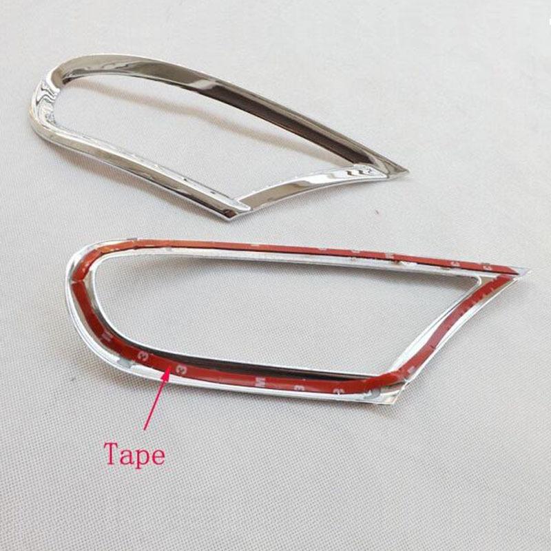 for Mitsubishi Pajero Sport 2010 2014 Rear Tail Fog Light Lamp Cover Trim Car Styling ABS Chrome Auto Accessories 2 pcs