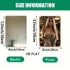 Vintage Aluminum Metal Wall Art Sign  Elegant Retro Lady Portrait for Living Room Bar Decor