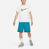 Nike T Shirts Men's White Crew Neck Moderate Straight Fit DD0796-100