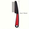1pc Heavy-Duty Stainless Steel Fine Tooth Comb For Thick Hair - Dandruff & Lice Remover With ABS Handle, Sensitive Scalp Care