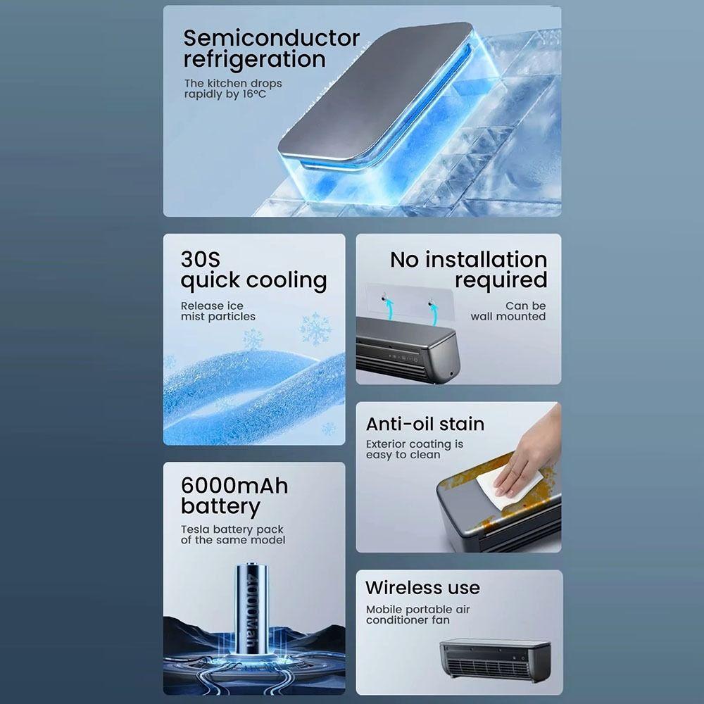 Schnellkühlung Küche Kleine Klimaanlage Große Windstärke Tragbar Wand Eiskühler Küche