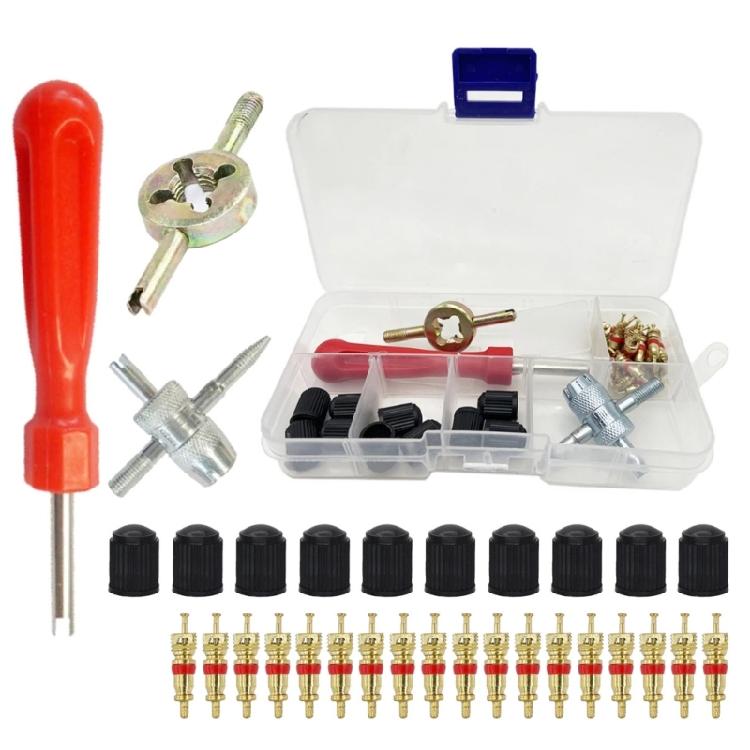 

Automotive Tire Valves Cores Installer Removable Steel Rod Not Slip Grip Repair Tool set for Motorcycles Bicycles Vehicles