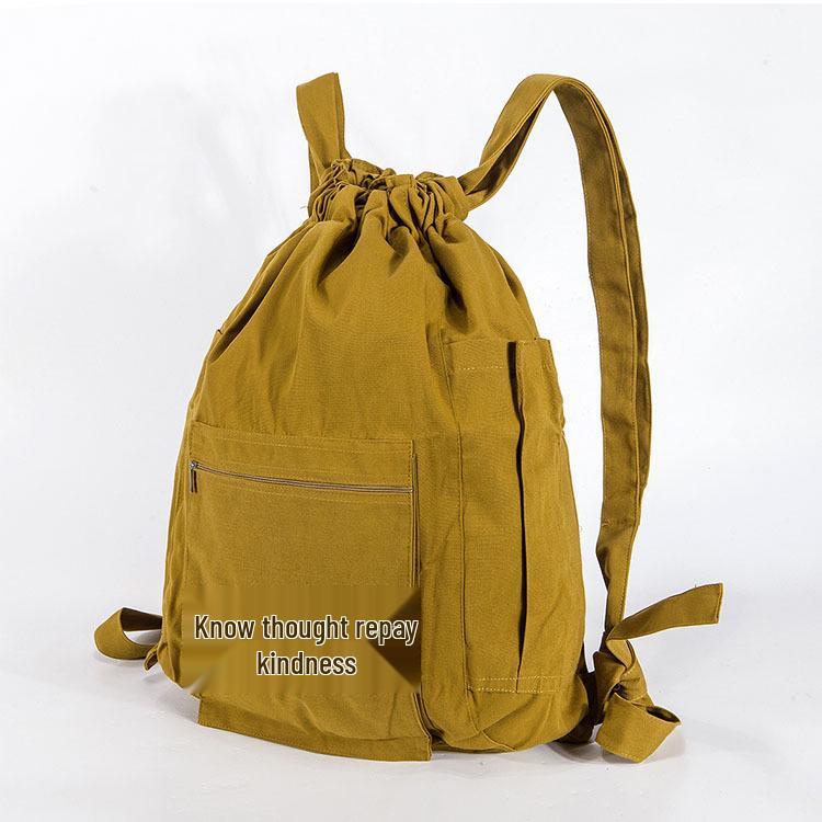 

Buddha Backpack: Meditation Supplies, Monk Incense Bag, Large Climbing Pack, Prayer to Buddha Sack, Arhat and Layperson Bag