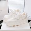 2025 zimní sametové nové korejská verze ins malé bílé boty studentky teplé sportovní boty ležérní boty na platformě zvyšující výšku