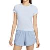 Sportswear Chill Knit Comfortable Fashion Versatile Solid Color Short Sleeve Regular T-Shirt Women Tops Blue FV5509423