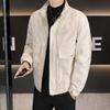 Herren Arbeitsjacke mit Stehkragen aus Baumwolle - Herbst/Winter Wärme & Stil