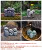 WOWTAC Jizo Statue Set, a Soothing and Cute Small Figurine, a Jizo Guardian Deity, Made of Granite, Perfect for Wishing Happiness and Good Fortune,