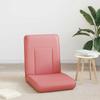 Adjustable Footstool Pink Faux Leather