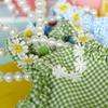 Pet Dog Cat Summer Mini Blue Plaid Sun Lace Dress Pet Clothing