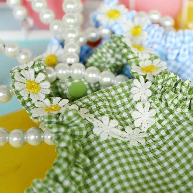Pet Dog Cat Summer Mini Blue Plaid Sun Lace Dress Pet Clothing