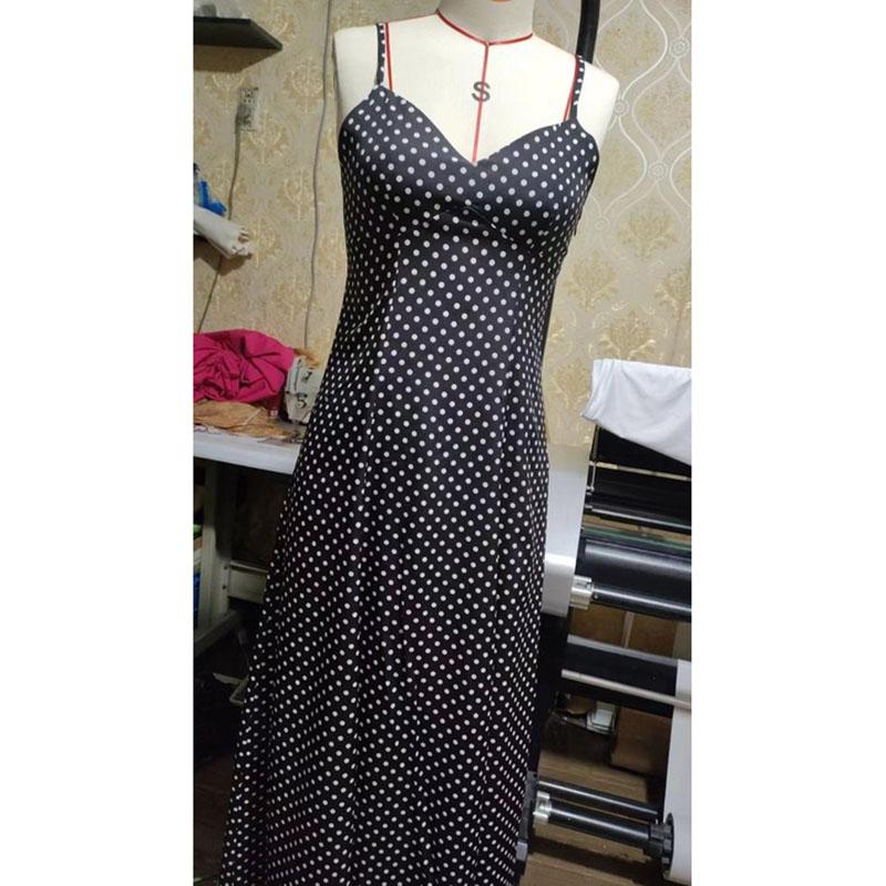 V-Ausschnitt Point Strap Kleid Ärmellos Rückenfrei Langer Rock Sexy Elegantes Strand Langes Kleid Side Fork Design Damen Strapskleider Neue Mode Sommer