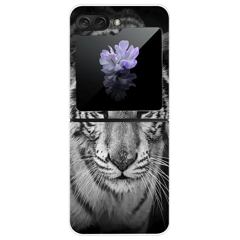 For Samsung Z Flip7 Cases Flip 7 Hard PC Transparent Phone Cover For Samsung Galaxy ZFlip 7 Cool Luxury Clear Shockproof Case