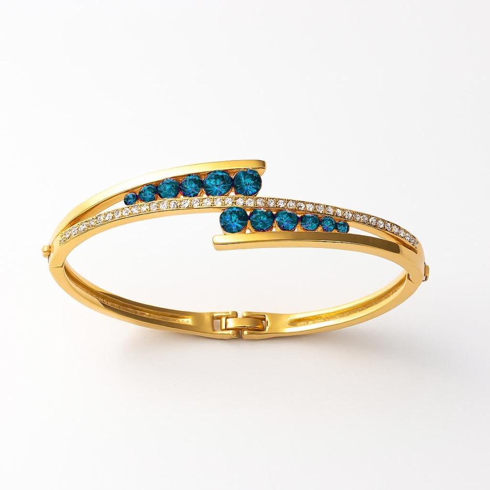 Simple Bracelet Light Luxury Personalized Cross Diamond-encrusted Gold Bracelet Women's Jewelry