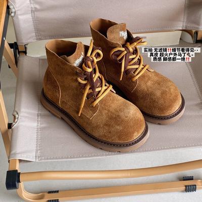 Outdoor Desert Martin Boots Women's 2025 Autumn British Style Short Boots Women's Thick-soled Heightening Travel and Leisure Skirt