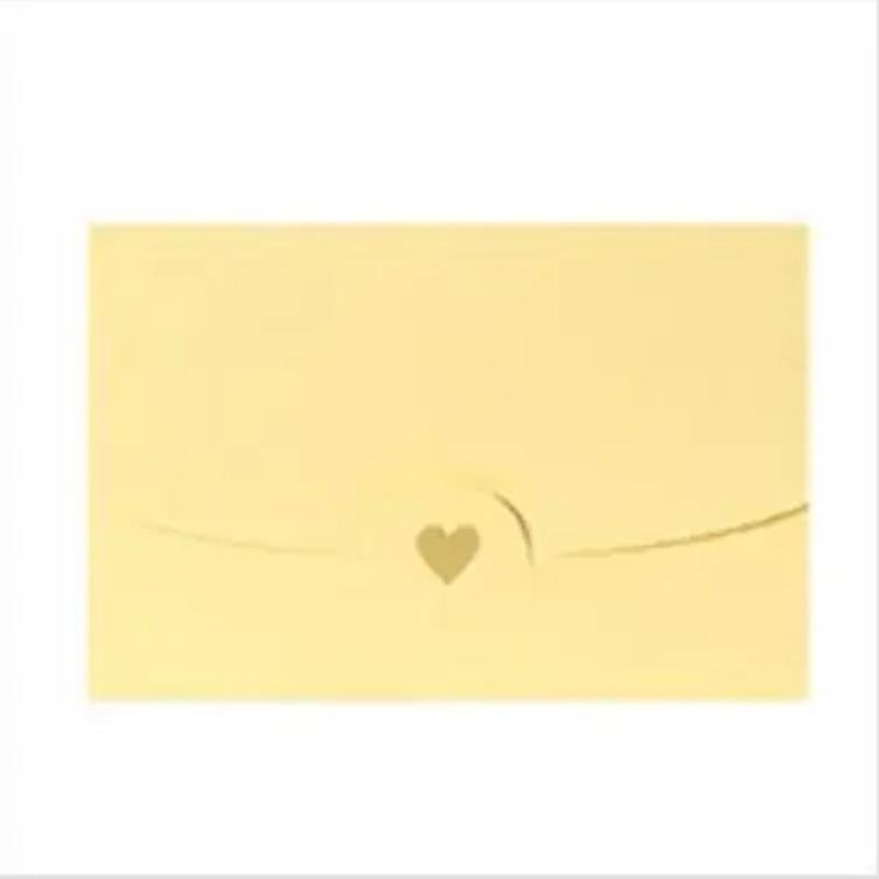 

20Pcs Mini Envelopes Small Greeting Card Name Card Envelope Hot Stamping Love Pearlescent Paper Western Style Colored Small Envelope