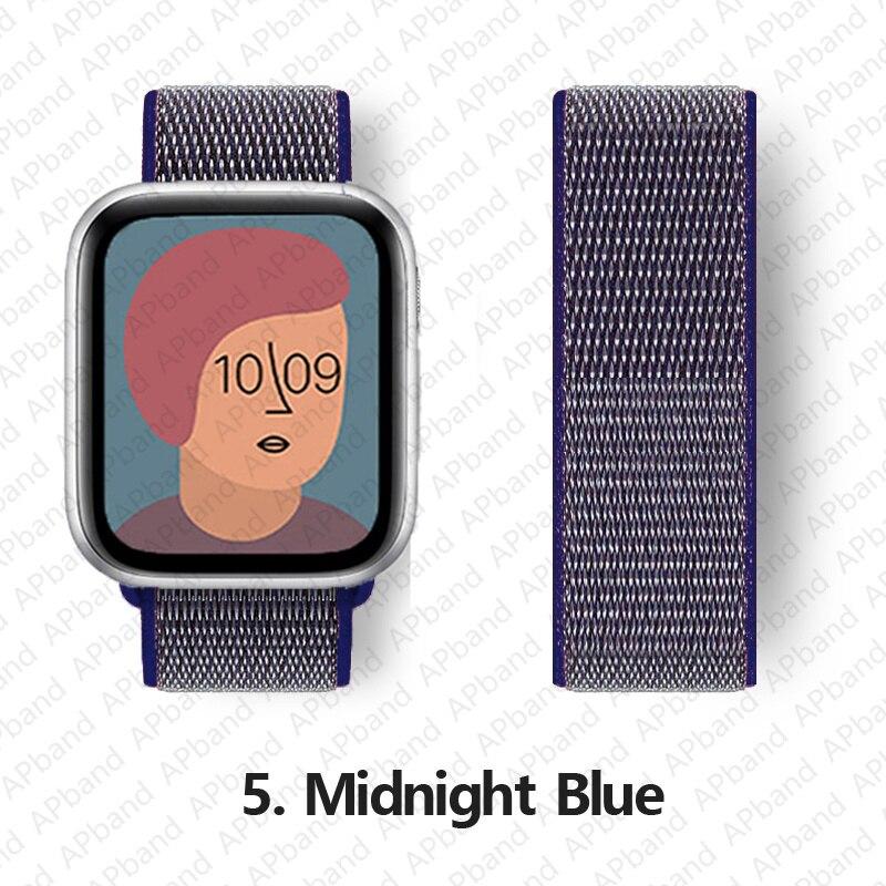 Nylon Band Voor Apple horlogeband 44mm 40mm 42mm 38mm 41mm 45mm 41 45 smartwatch polsband riem lus armband iWatch 3 4 5 se 6 7