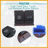 Fuel Tank Door Trunk Lid Release Button Switch Fit for VW CC 2009-2017 No.3C0959903B/3C0959903BREH - Pack of 1 Black Replacement