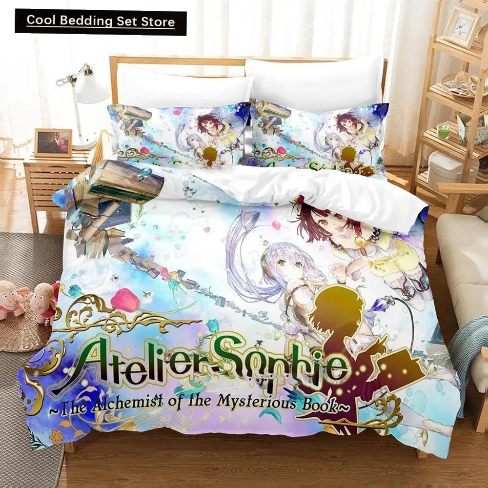 3D Print Anime Atelier Sophie Bedding Set Duvet Cover Bed Set Quilt Cover Pillowcase Comforter King Queen Size Home Textiles