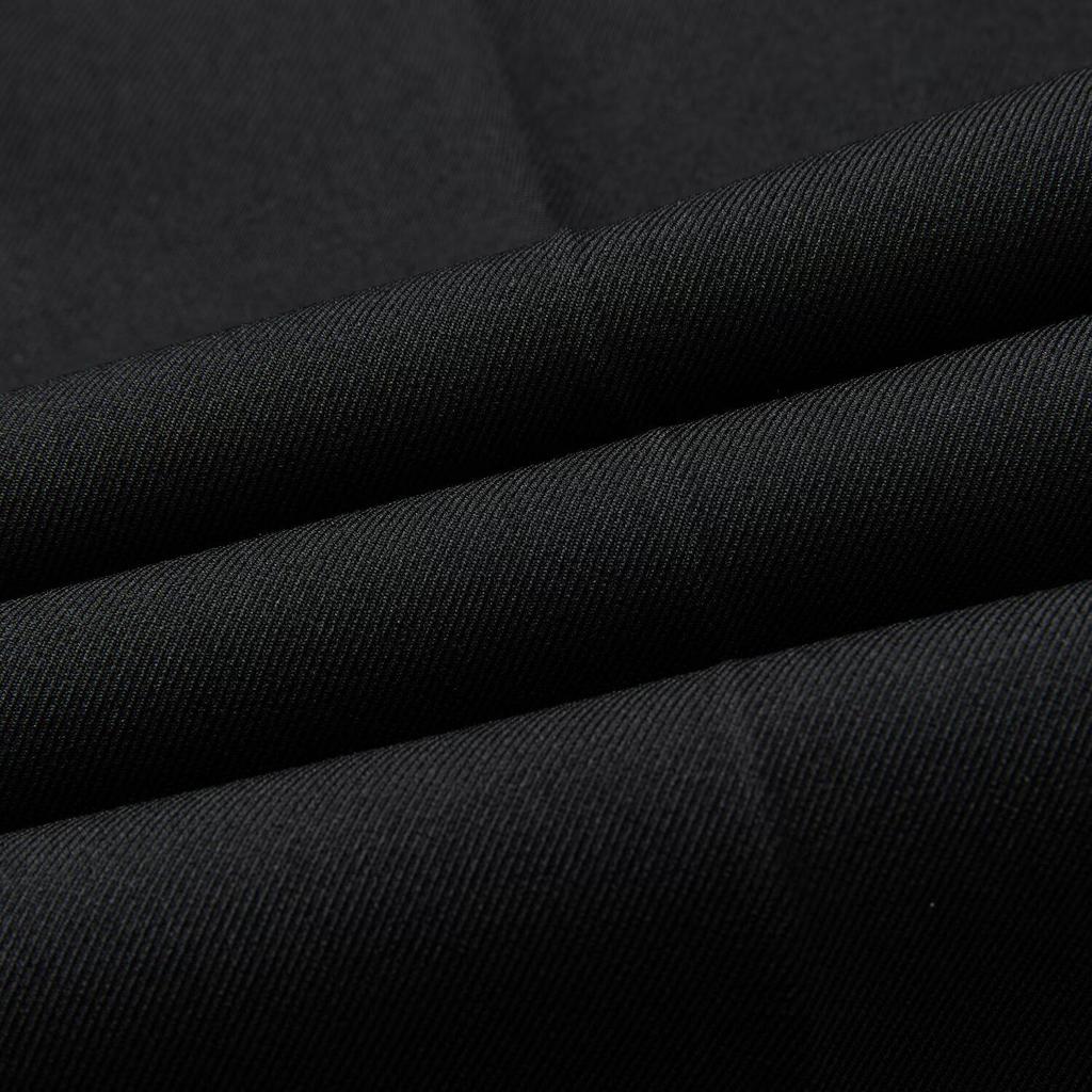 Men's Spring 2026 Casual Trousers - Korean Style, Non-Iron, Loose Tapered Suit Pants with Half Elastic Waist