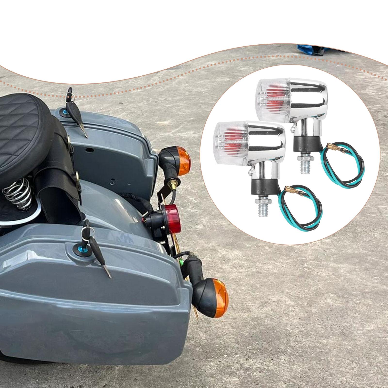 

Светодиодные указатели поворота Универсальные индикаторы для мотоцикла Ретро Мини-мигалки Задний фонарь Водонепроницаемые для аксессуара мотоцикла белый