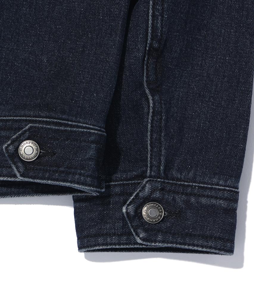Annoyed Brushed Wash Denim Jacket Lq1Ju012_Dark Indigo