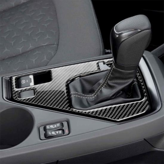 Soft Carbon Fiber Gear Shift Panel Sticker Cover Trim For Subaru Crosstrek 2024