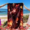 Genshin Impact Print Beach Towel, Versatile Lightweight Absorbent Beach Towel for Pool Surf Yoga Bathroom, Perfect Birthday Holiday Gift