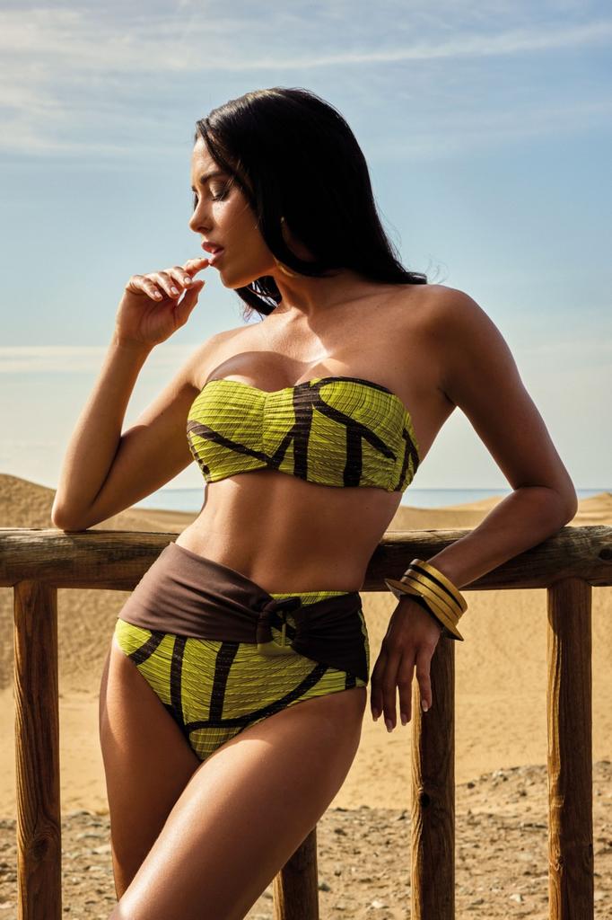 Раздельный купальник с высокими плавками David (100316)