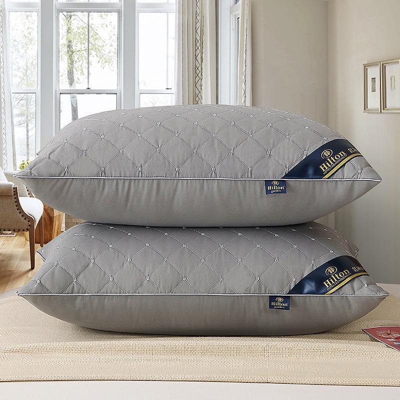 Orthopedic Pillow for Cervical Support & Sleep Aid High Resilience Non-Collapsing Core Student Single Pillow Home/Dorm/Hotel Use