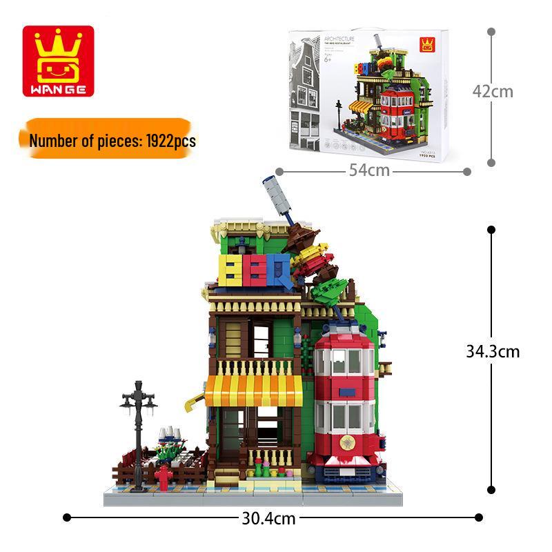 Wange 5218 Yellow Crane Tower Model - Free Shipping & Educational Building Blocks