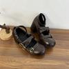 Women's Shoes Classic Belt Buckle Design Women's Single Shoes Fashion Mary Jane Shoes Fashion Shallow Mouth Low Heel Single Shoe