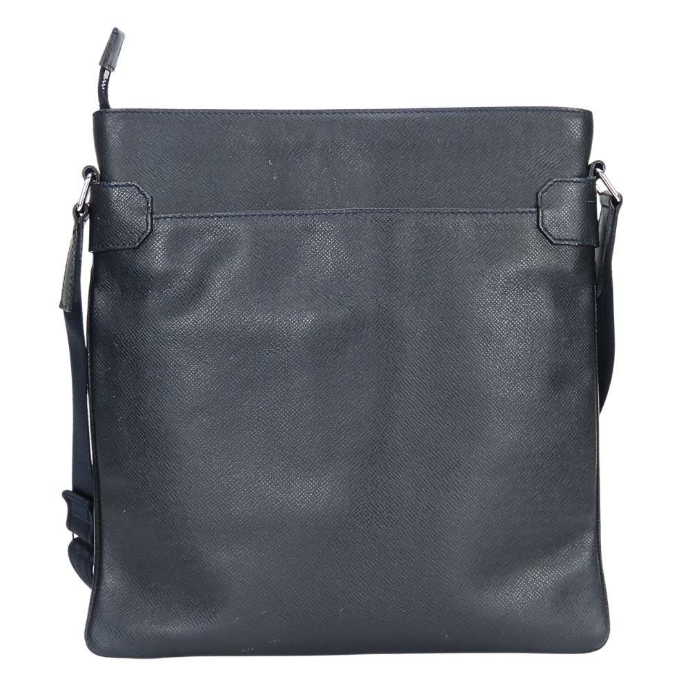 Used LOUIS VUITTON Shoulder Bag Sasha M32629 Taiga Dark navy casual
