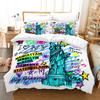 Statue Of Liberty Duvet Cover King Queen Attractions In New York Quilt Cover Adults European Famous Buildings Polyester Bedding
