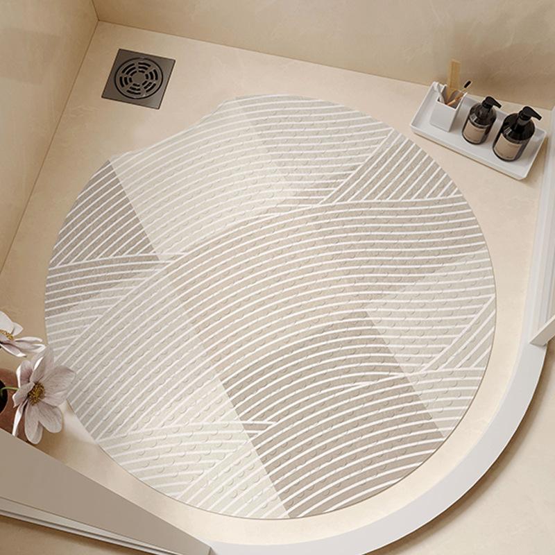 Round Suction Cup Floor Mat Bathroom Anti-slip Foot Mat Simple Bathroom Shower Room Waterproof and Fall-proof Special Mat