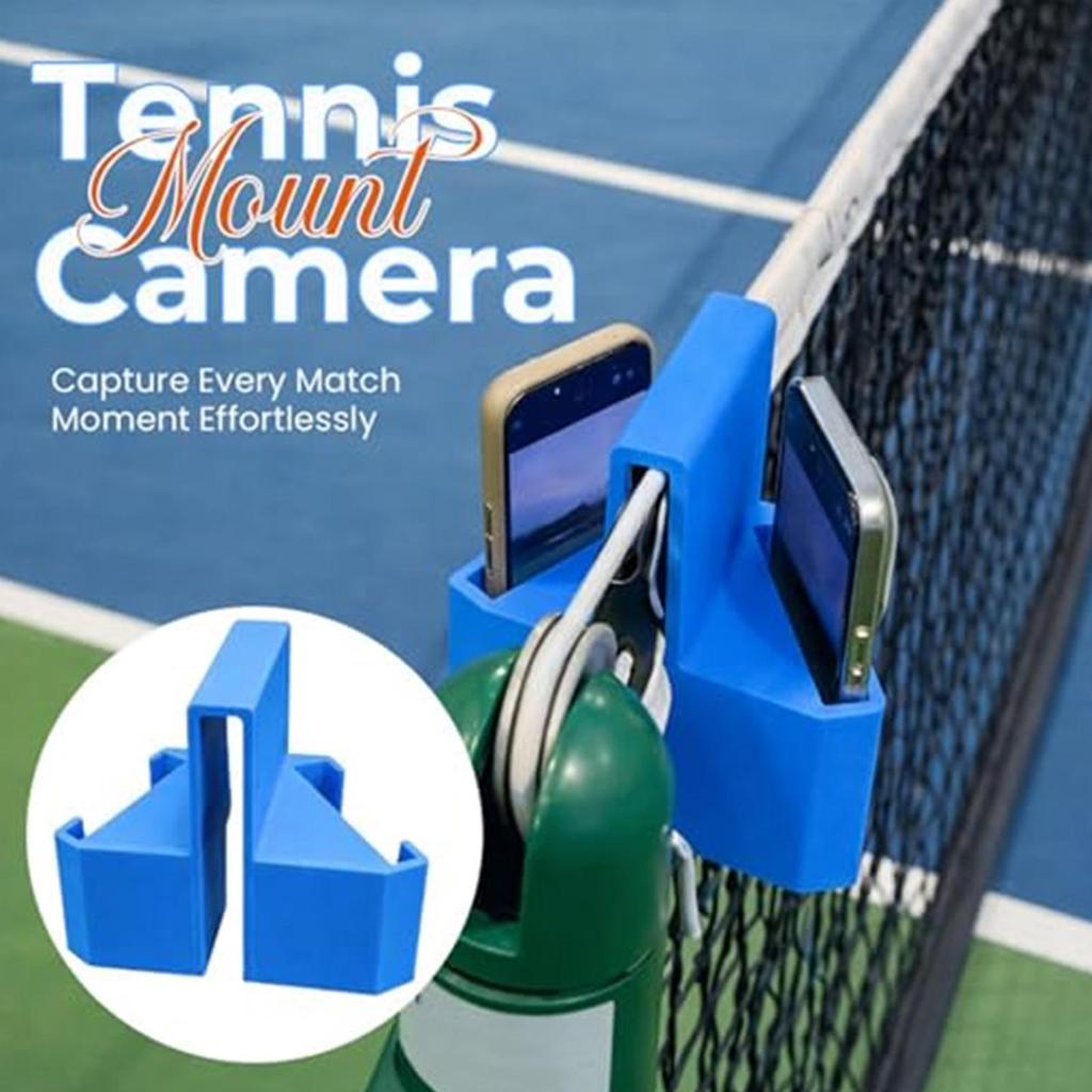 ABS Fence Phone Mount Portable Clamp Tennis Camera Holder for Match Analysis Court Practice Live Streaming Sports Recording