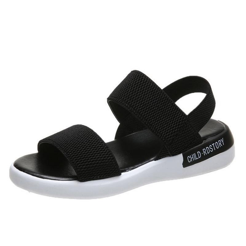 Sports sandals women's elastic elastic summer new student flat-bottomed beach women's shoes