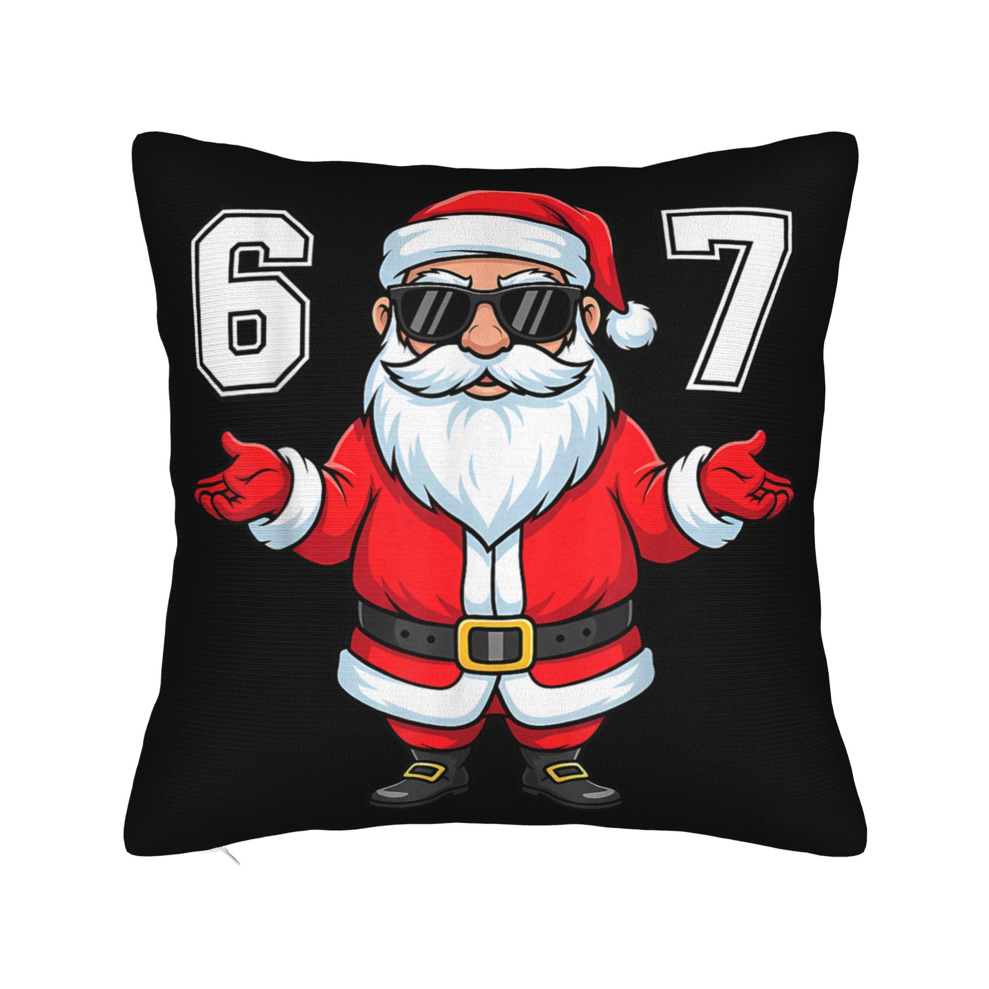

Pillow Cover 6 7 Christmas 67 Santa Funny Pillow Case For Couch Sofa Bedroom Pillowcases 12x12Inch