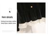Plus Size Women's Autumn & Winter High-End Loose Top with Black Skirt Two-Piece Set