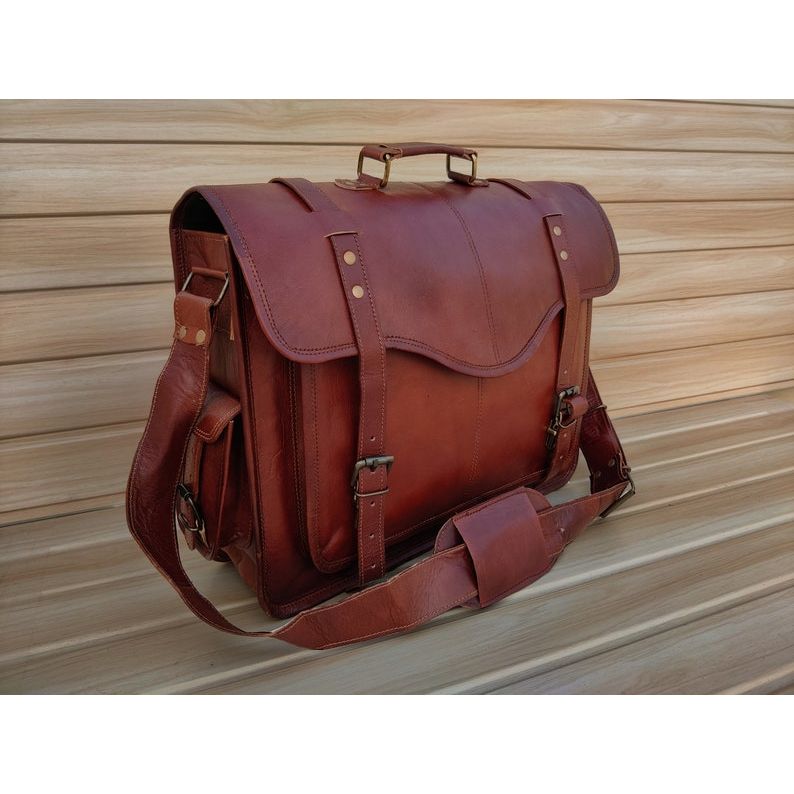 Messenger Bag aus Leder, Personalisierte Laptoptasche, Aktentasche für Herren, Umhängetasche aus Leder für Damengeschenk