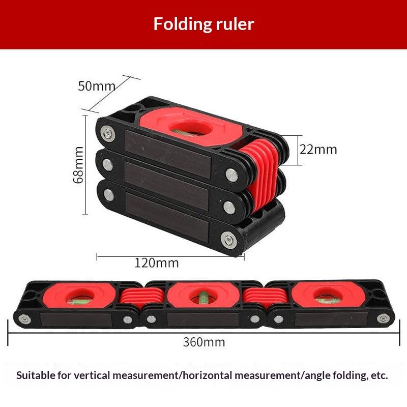 1Pcs Woodworking Pipe Stair Corner Folding Extension Tool Multifunctional Folding Level Polygon Precision Gauge