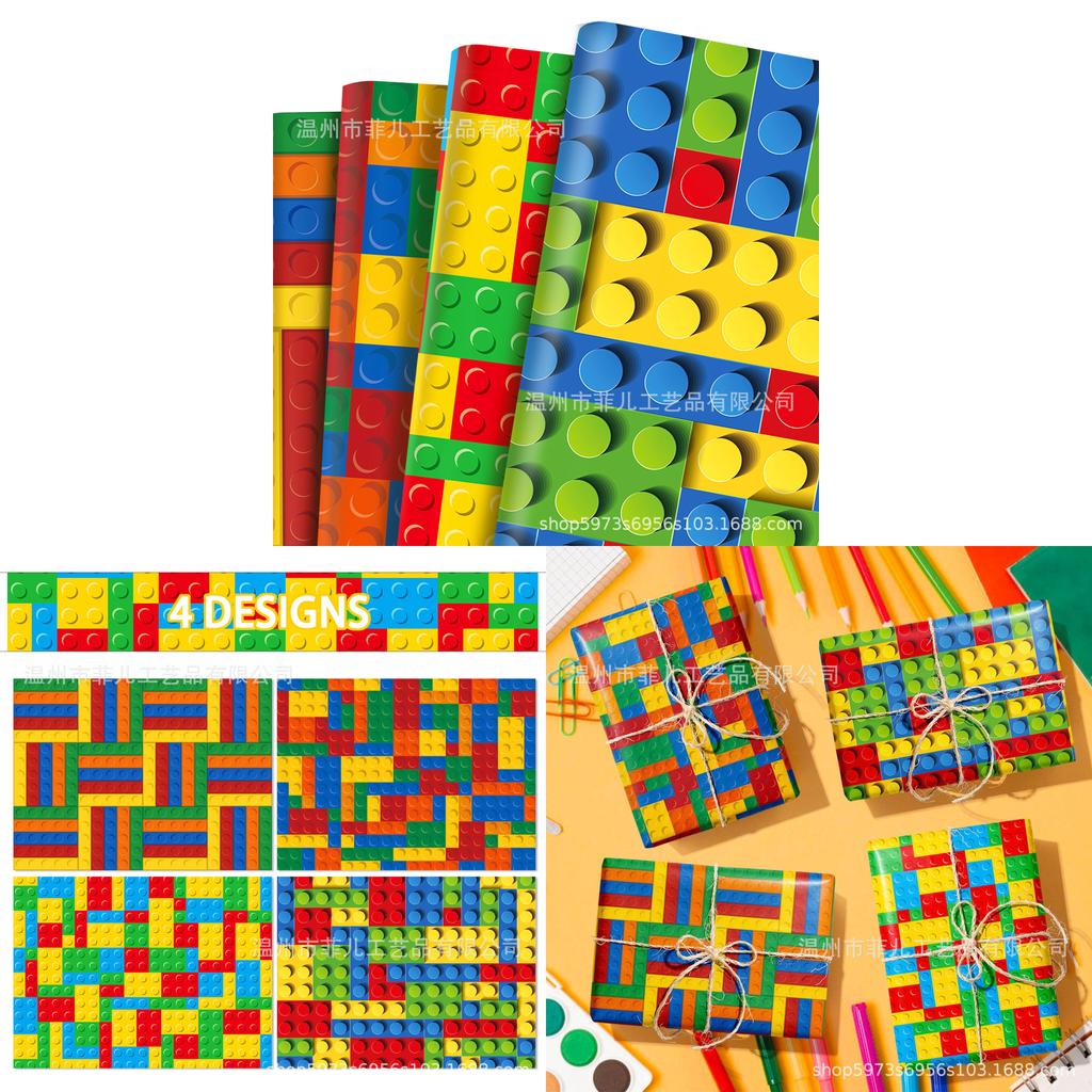 Mini Bouwcadeaupapier Voor Feestdecoratie Met Decoratieve Buitenkant Voor Vieringen