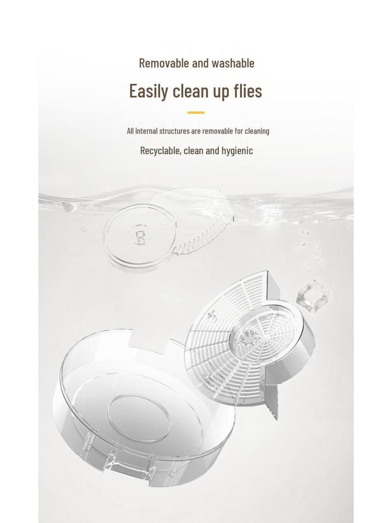 USB Rechargeable Automatic Fly & Cockroach Trap: Electric Pest Repellent & Bait Machine for Home & Commercial Use