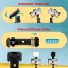 Zeadio Flexible Camera Tripod with Ball Head Cold Shoe Portable Selfie Stick Handle Grip for Vlogging and Travel with Sports Cameras and 360° & Mount,